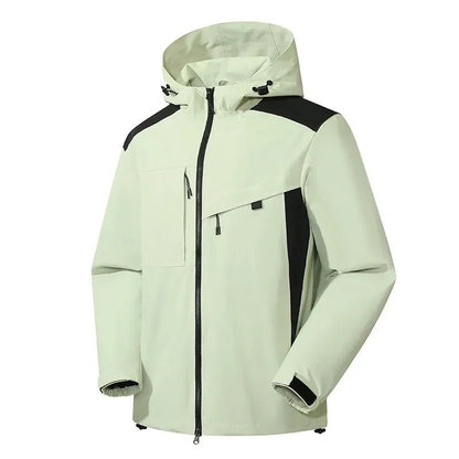 Detalle de la capucha ajustable de la chaqueta impermeable FROSTGAR