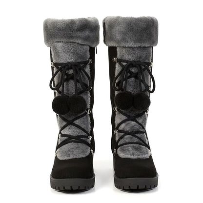 Botas de nieve FROSTILLE color negro con cordones