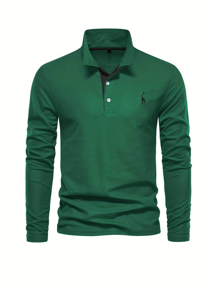 Detalle de la tela suave y transpirable del polo GARETH