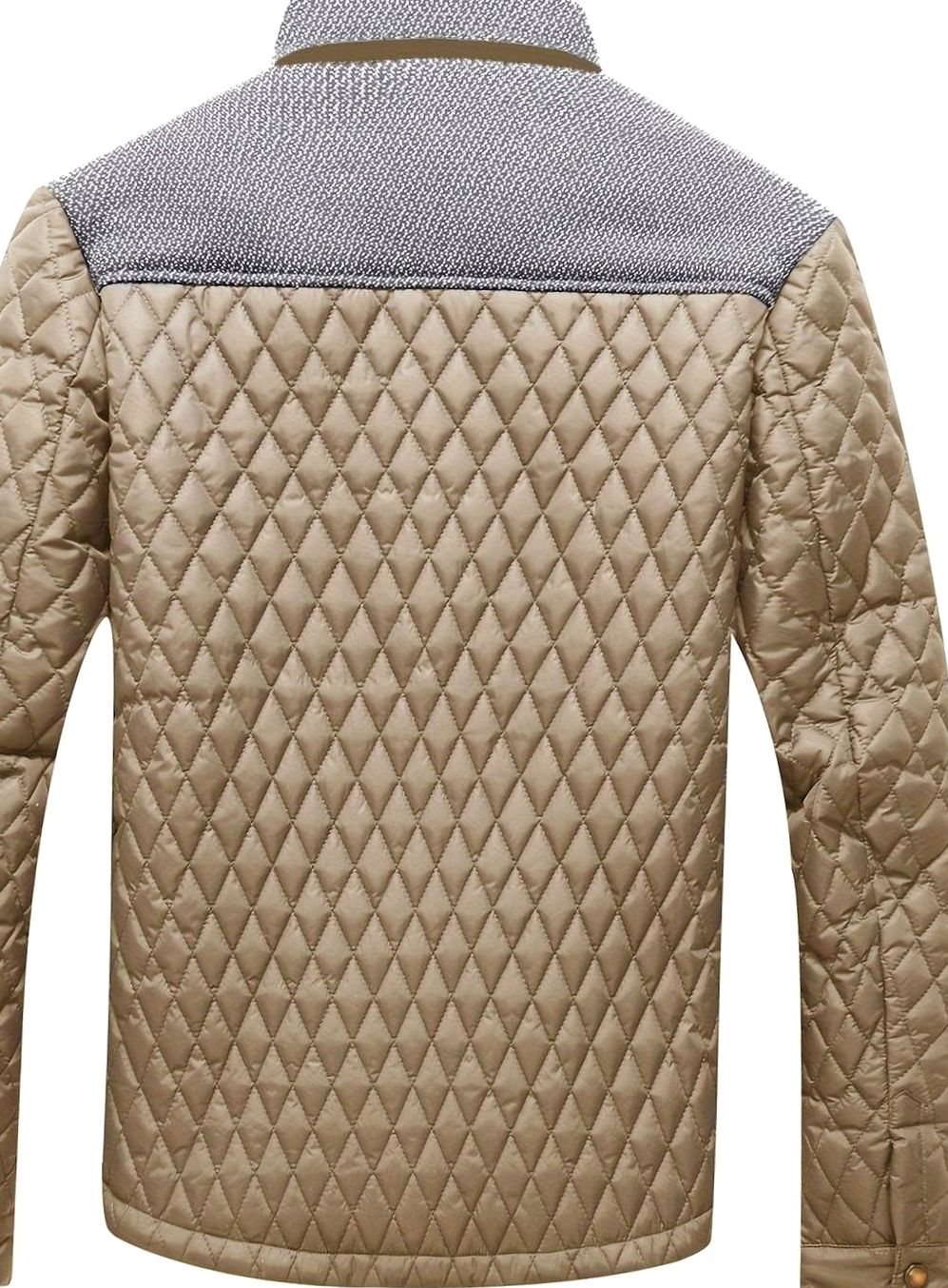 Chaqueta acolchada de hombre vista trasera