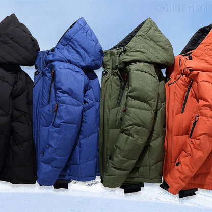Detalle de cierre y bolsillos de la chaqueta acolchada GRIMVEN