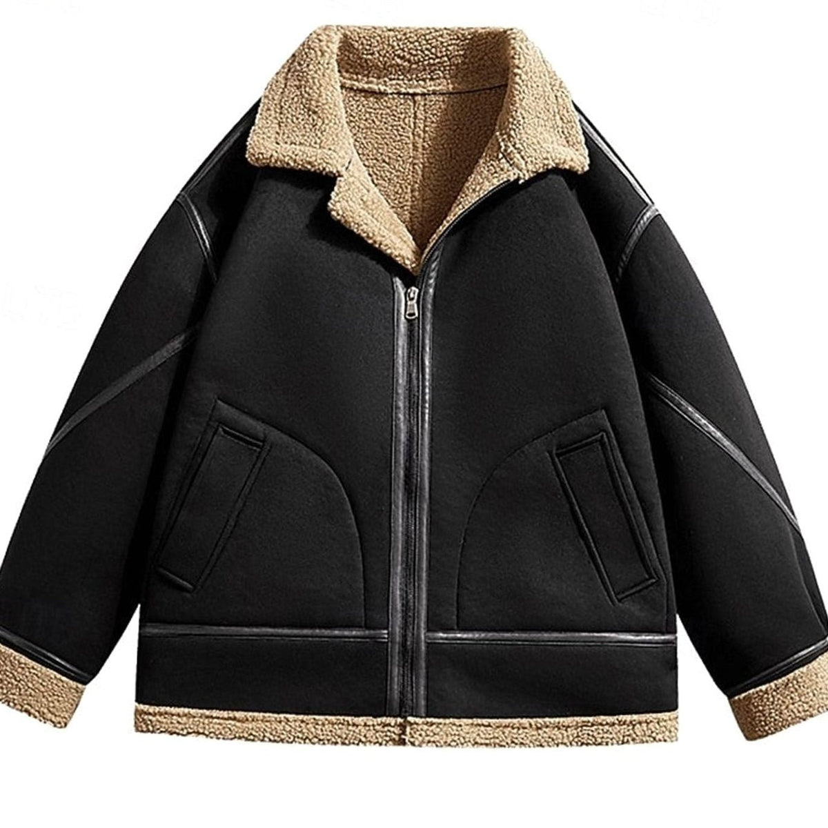 Hombre con chaqueta aviador GRISWALD combinada con vaqueros