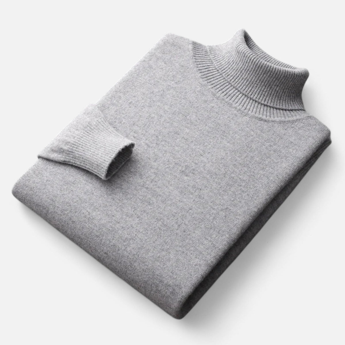Jersey HALDOR de lana visto de frente sobre modelo masculino