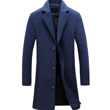 Abrigo HARLAN de invierno combinado con traje para un look formal de oficina