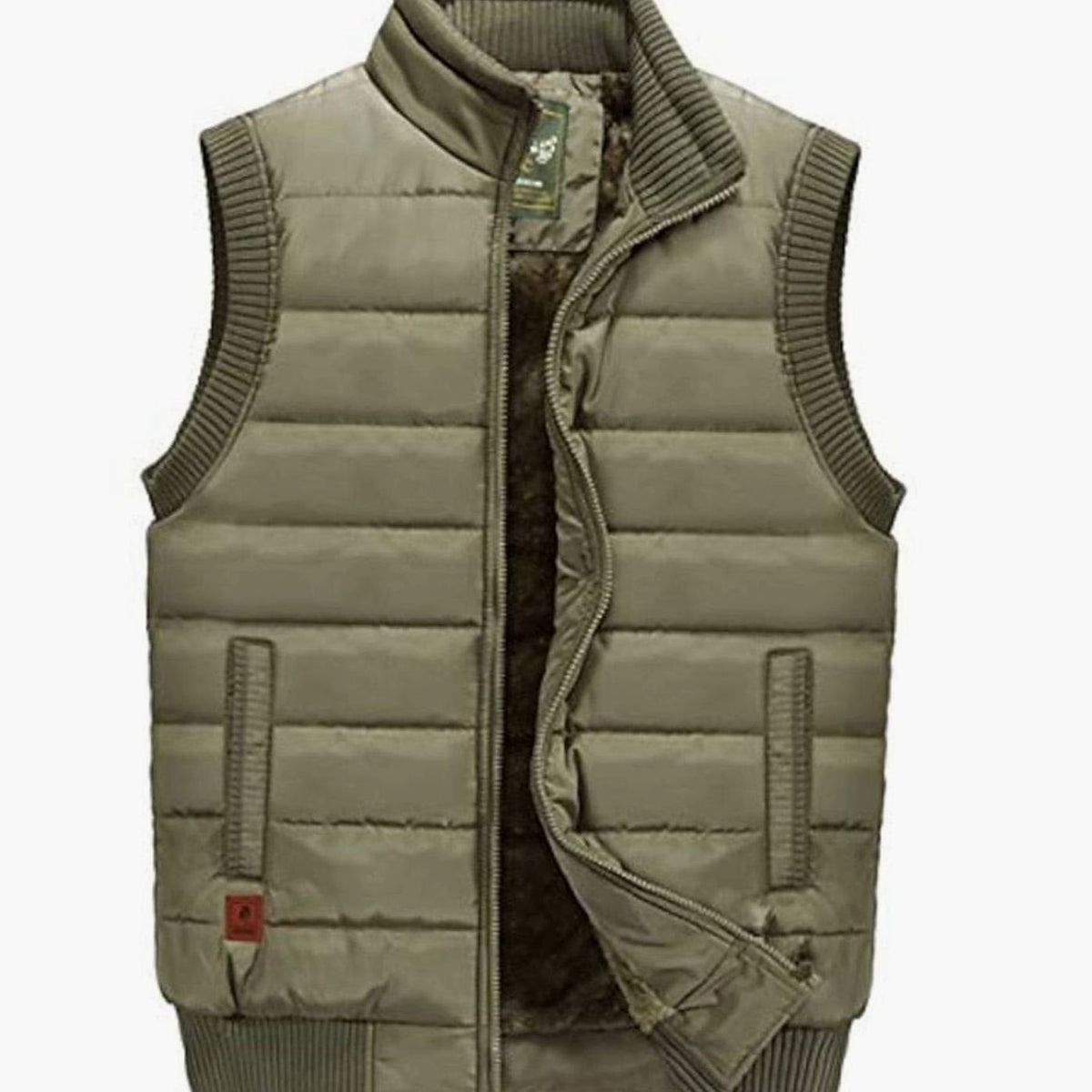 Chaleco acolchado HENRY con forro polar y cuello alto para hombre