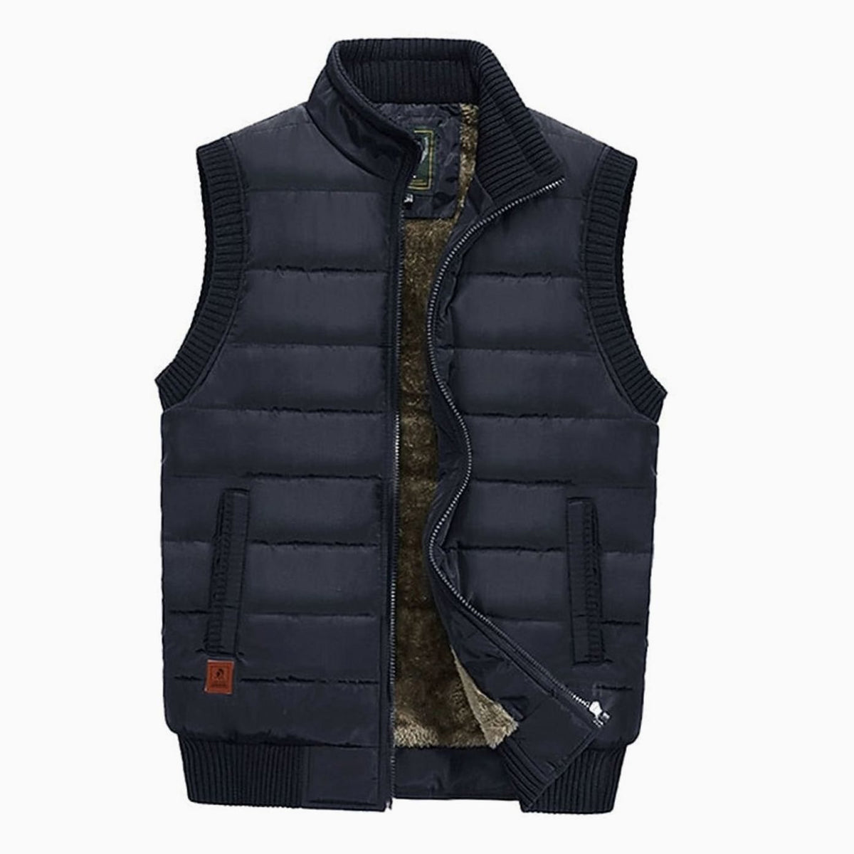 Chaleco HENRY combinado con camisa como capa de abrigo casual