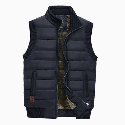 Chaleco HENRY combinado con camisa como capa de abrigo casual