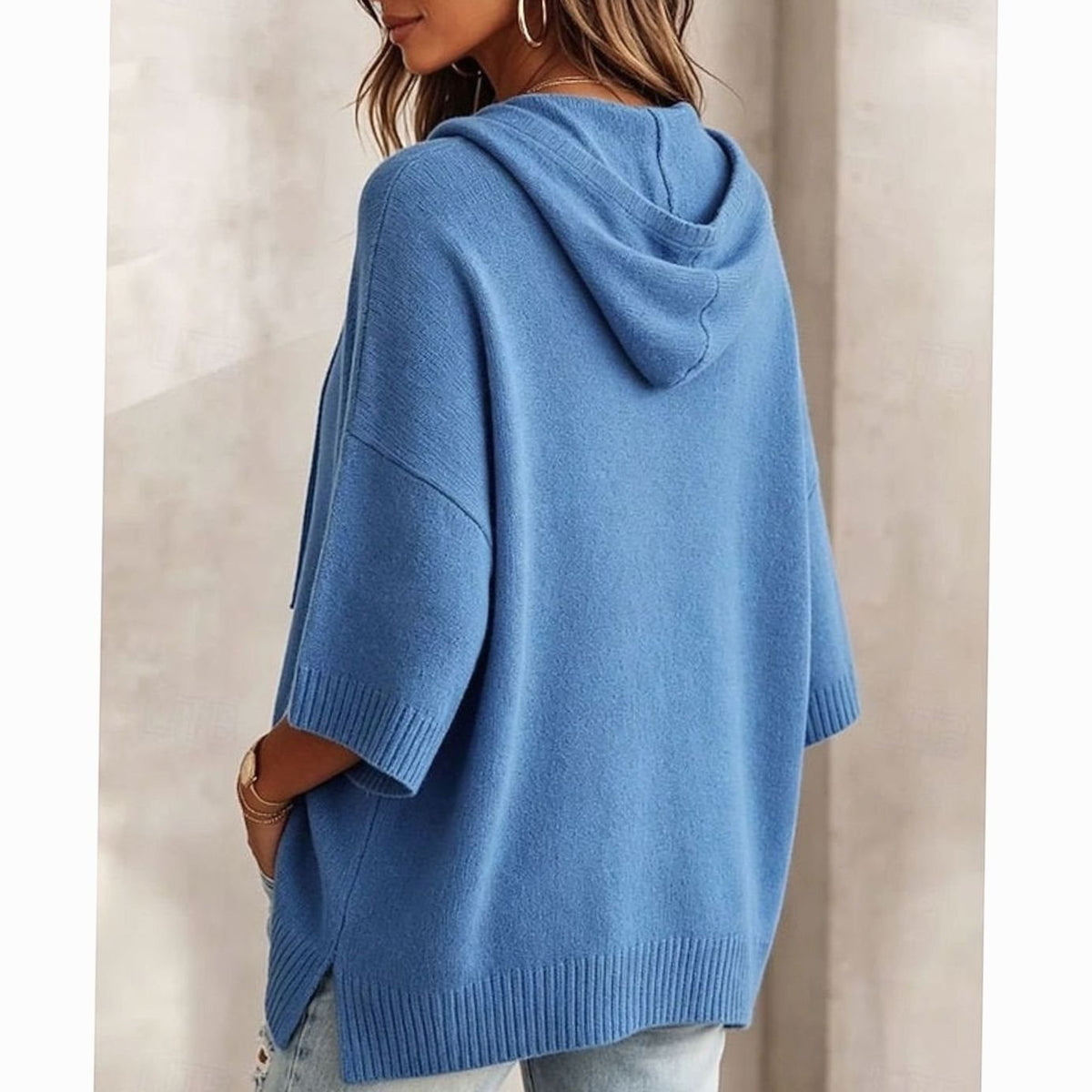 Puños de canalé de la sudadera IONNA de fit relajado