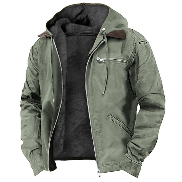Detalle del cierre frontal oculto de la chaqueta impermeable KAELSTOR