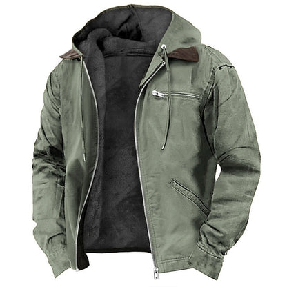 Detalle del cierre frontal oculto de la chaqueta impermeable KAELSTOR