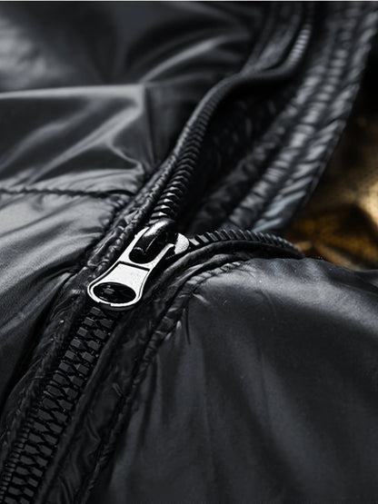Abrigo puffer KALVIK negro para hombre, ideal para el uso diario en invierno