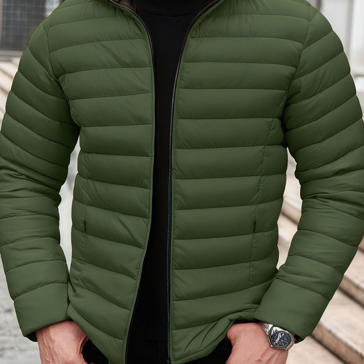Chaqueta acolchada KESTON vista de tres cuartos
