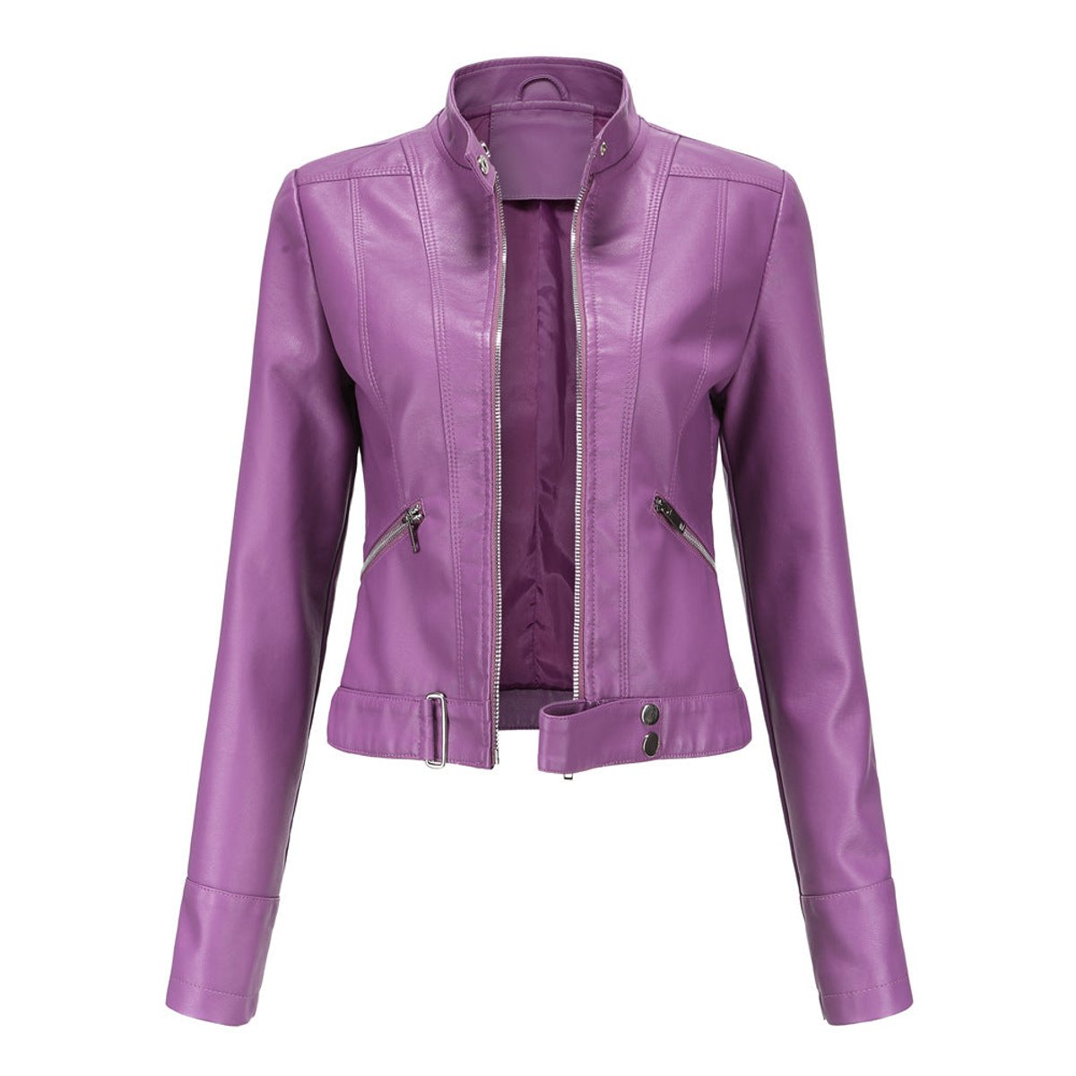 Chaqueta moto mujer combinada con vestido