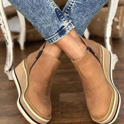 Botines Chelsea slip-on, diseño tobillero para mujer