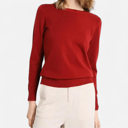 Jersey LUMI combinado con pantalón vestir para look elegante
