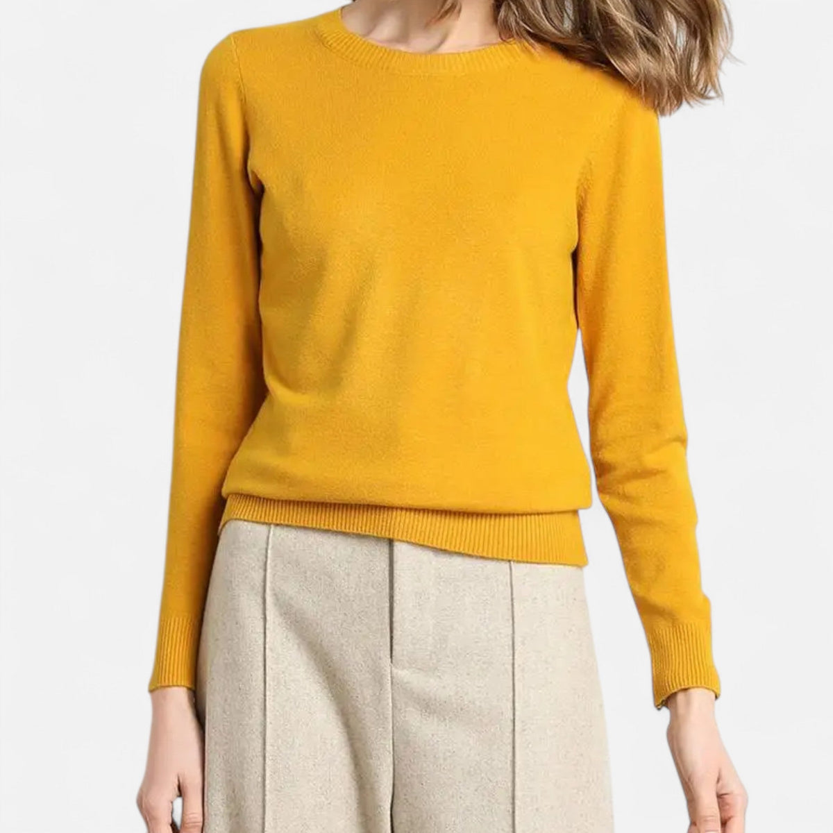 Textura suave de la lana merina del jersey LUMI