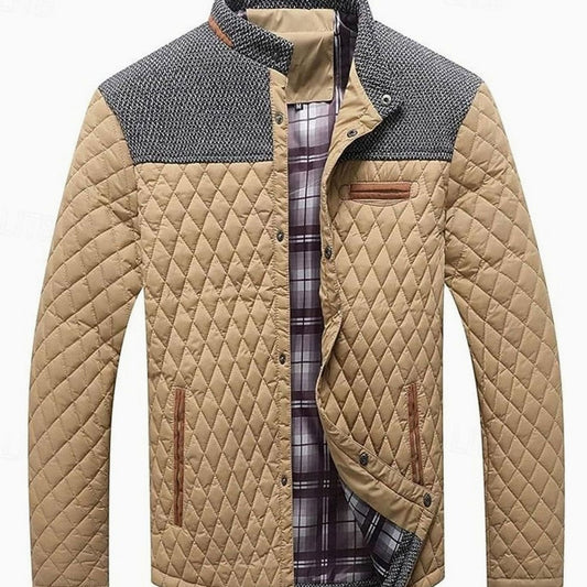 Chaqueta acolchada de cuello mao MADDOX para hombre vista frontal