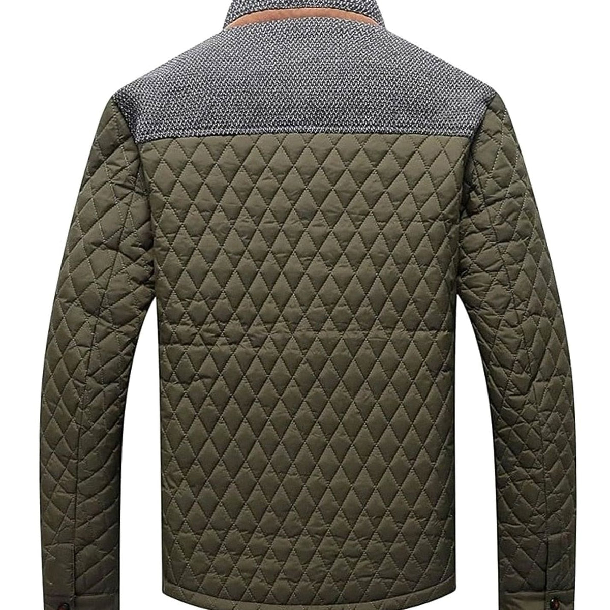 Detalle de cuello mao de la chaqueta MADDOX