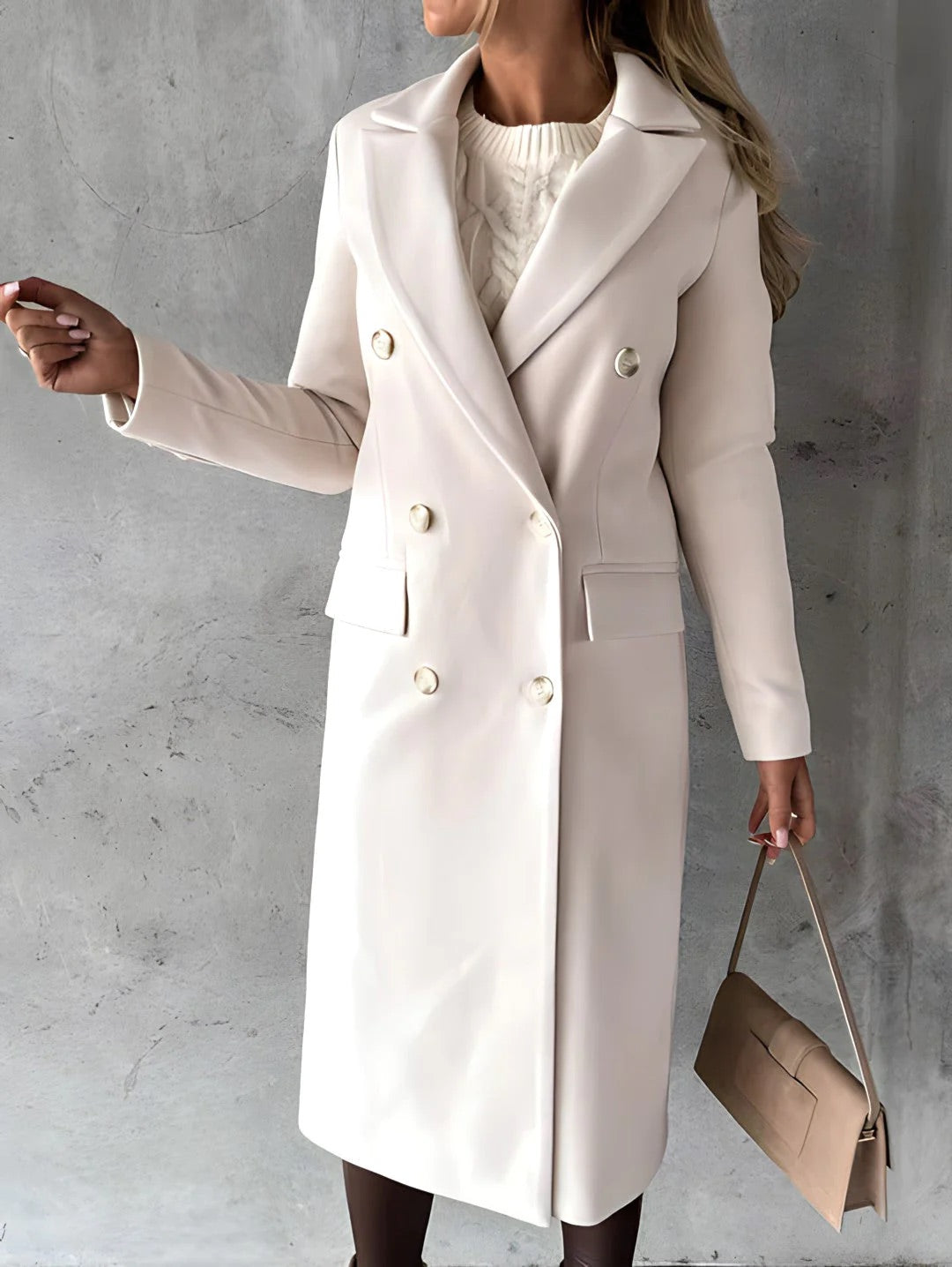 Abrigo de invierno para mujer en color negro