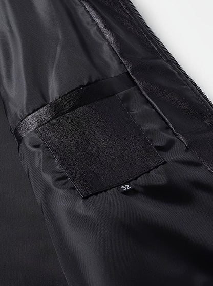 Vista frontal completa de la cazadora bomber slim fit