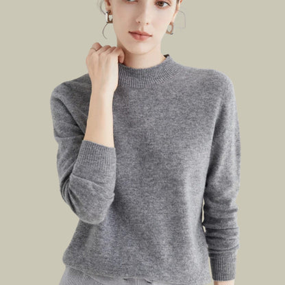 Jersey MERINELLE bajo una blazer para look formal