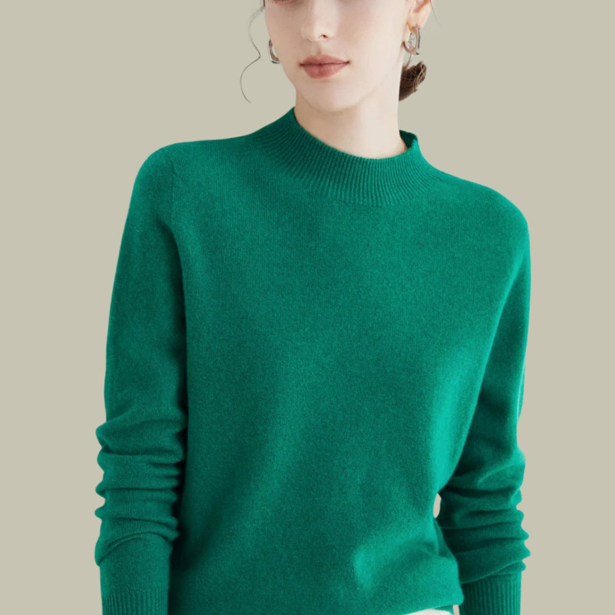 Jersey MERINELLE en tono vivo para looks de temporada