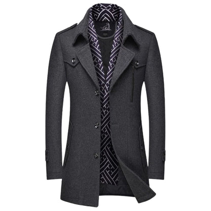 Abrigo MORVANT de hombre combinado con look casual de diario