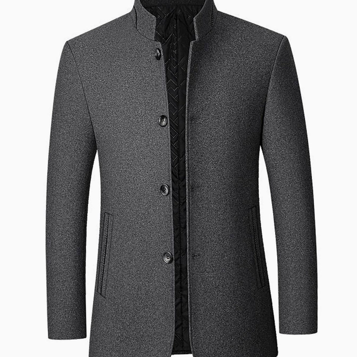 Abrigo NATHAN combinado con traje para un look formal