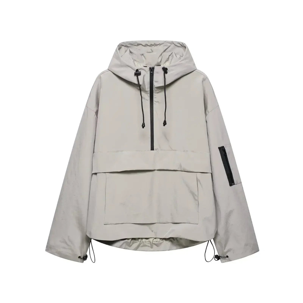 Detalle de la capucha funcional de la chaqueta de invierno NIEVA para mujer