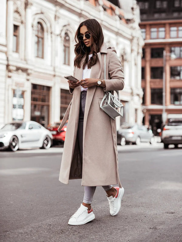 Abrigo largo de invierno para mujer en distintos colores disponibles