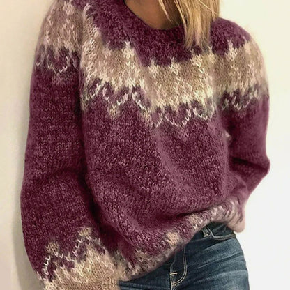 Vista frontal del jersey de mujer NORAH con manga larga
