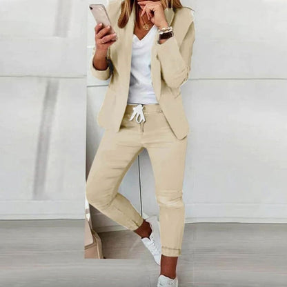 Pantalón jogger con cordón ajustable del conjunto RAVENA