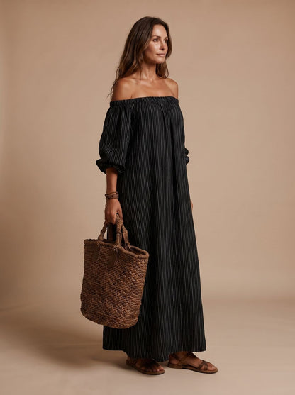 Vestido largo RAYENNE ideal para paseos costeros y vacaciones