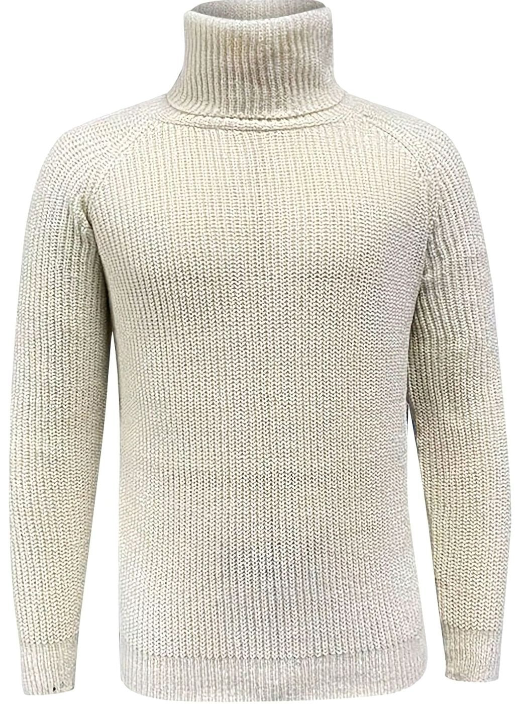 Jersey de cuello alto de punto grueso ideal para looks de invierno