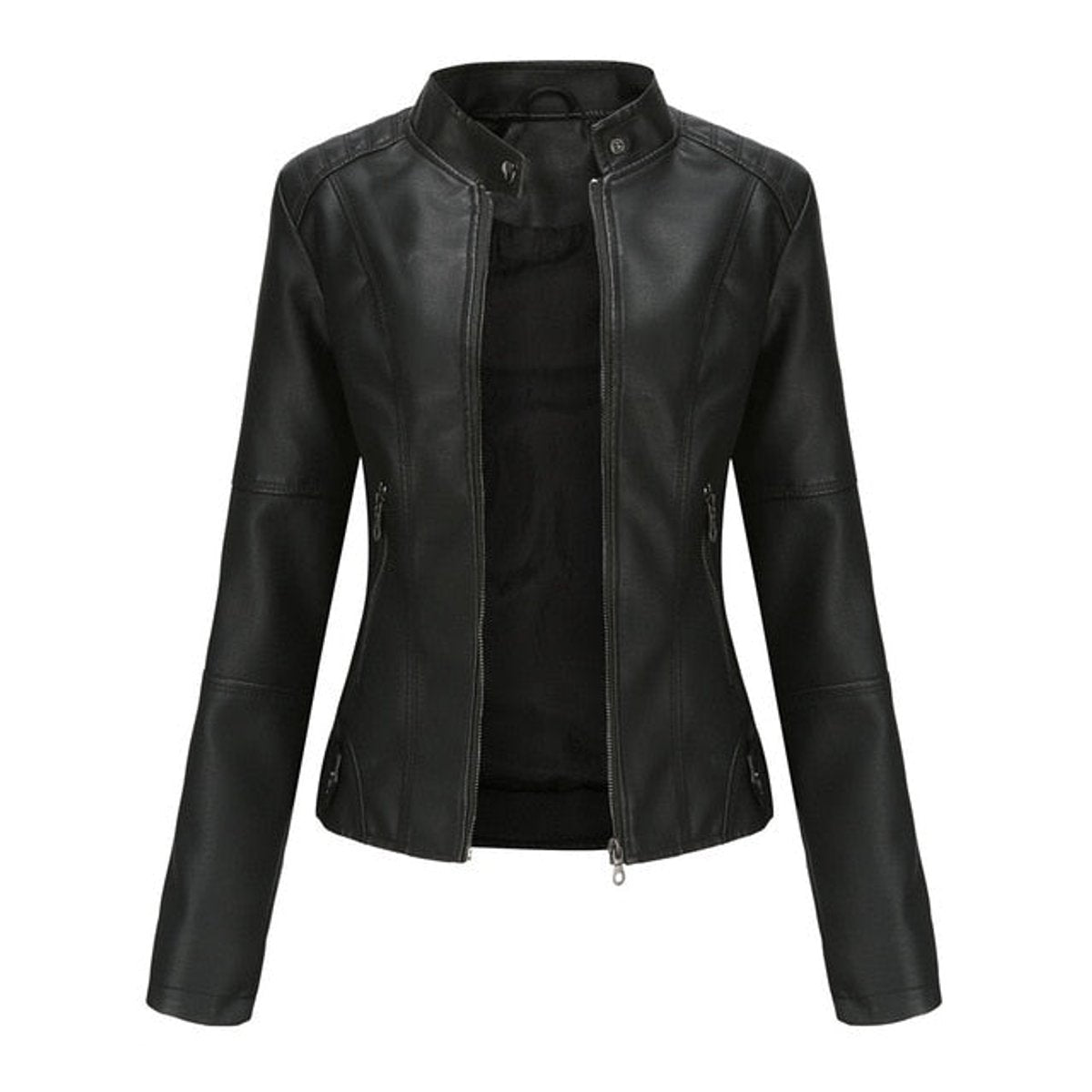 Chaqueta moto mujer RIVENNA en color azul