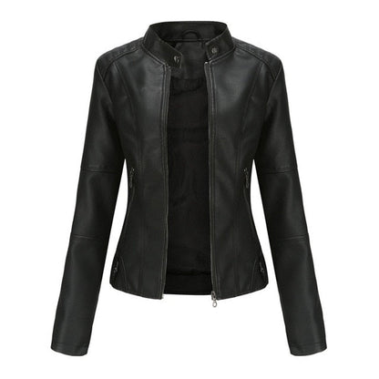 Chaqueta moto mujer RIVENNA en color azul