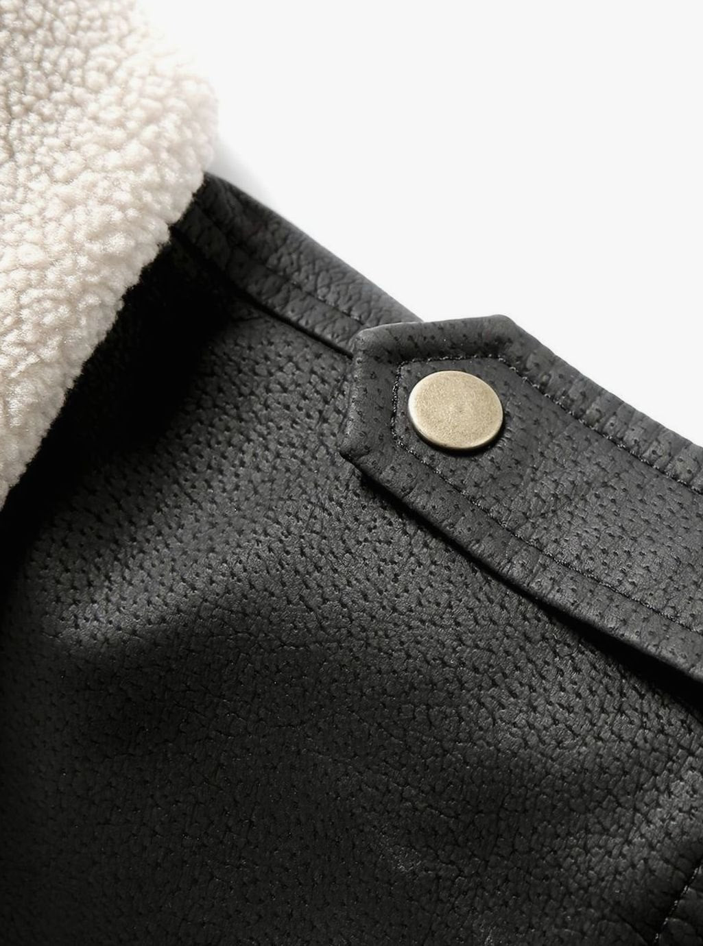 Puños de canalé de la chaqueta bomber de hombre