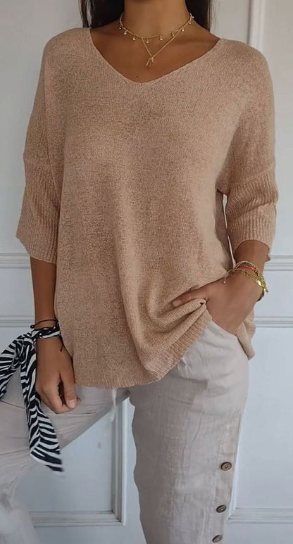 Túnica de punto casual para mujer en varios colores disponibles