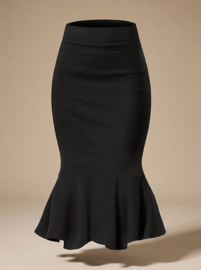 Falda midi elegante ideal para eventos de cóctel o invitadas a boda