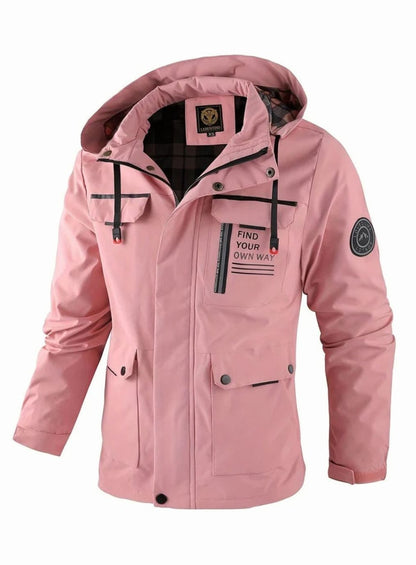 Chaqueta THORVIK vista de espalda mostrando el diseño acolchado