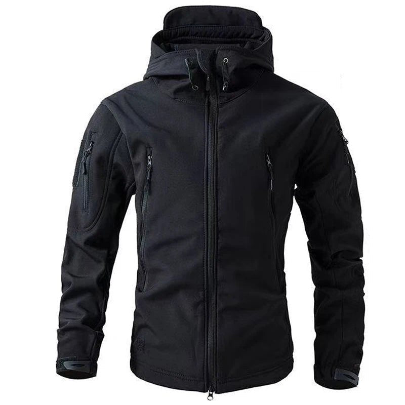 Chaqueta softshell TUNDREK para hombre con capucha integrada y diseño cortavientos