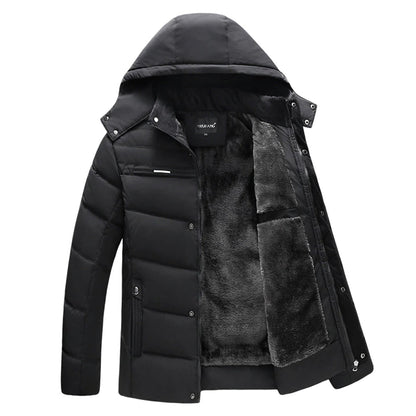 Abrigo puffer VORNHAGEN acolchado con capucha ajustable para hombre en look invierno