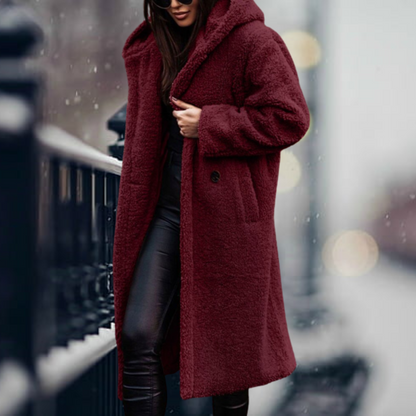 Abrigo WINVELA combinado con conjunto elegante de invierno