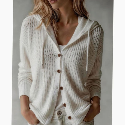 Cárdigan WOLENA abrochado con botones, look casual de invierno
