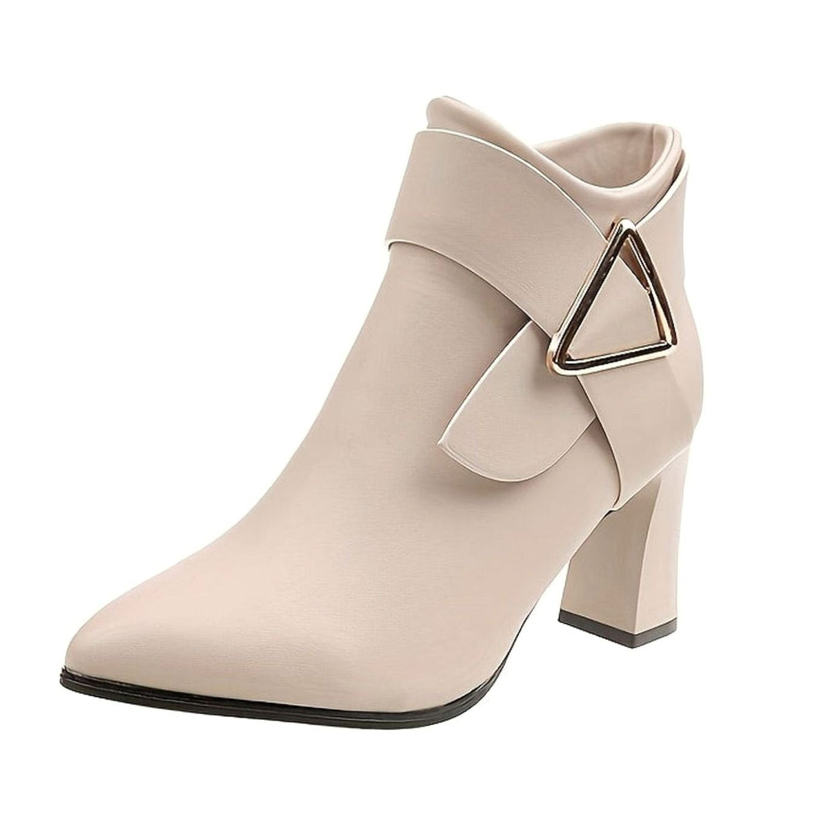 Botines YVANNE en color negro con punta afilada