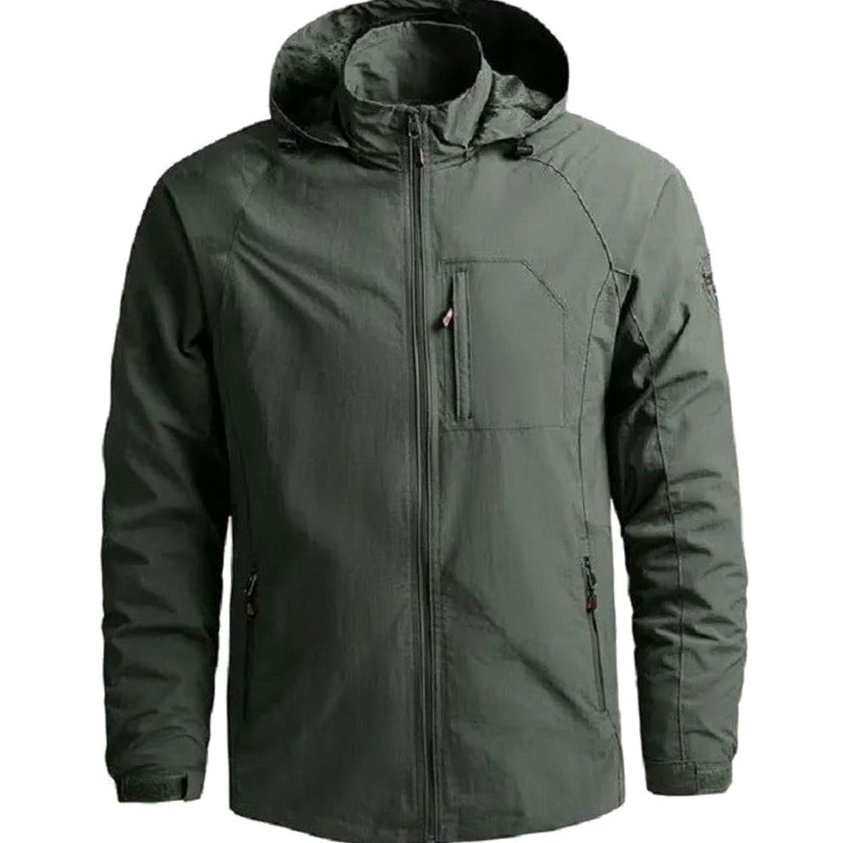 Vista completa de la chaqueta street style ZALDRИК para hombre